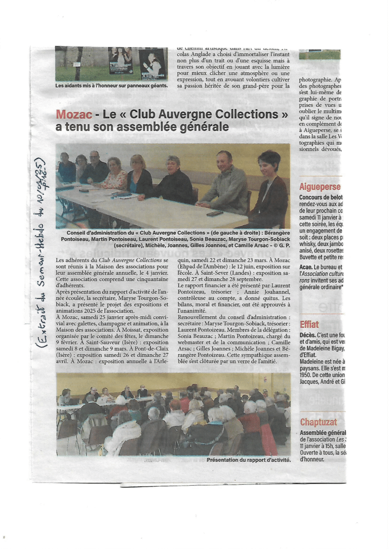 Articles sur l&rsquo;Assemblée Générale 2025